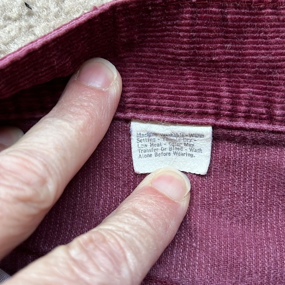 HP 🎉 Vintage Levi’s berry high waist cords size 7 approx - Picture 7 of 12